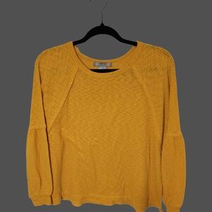 Good Luck Gem Mustard Yellow Textured Top